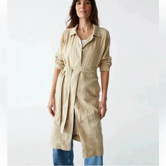 Wilfred Jackets & Blazers - Wilfred Free lyocell cotton tan color trench  coat